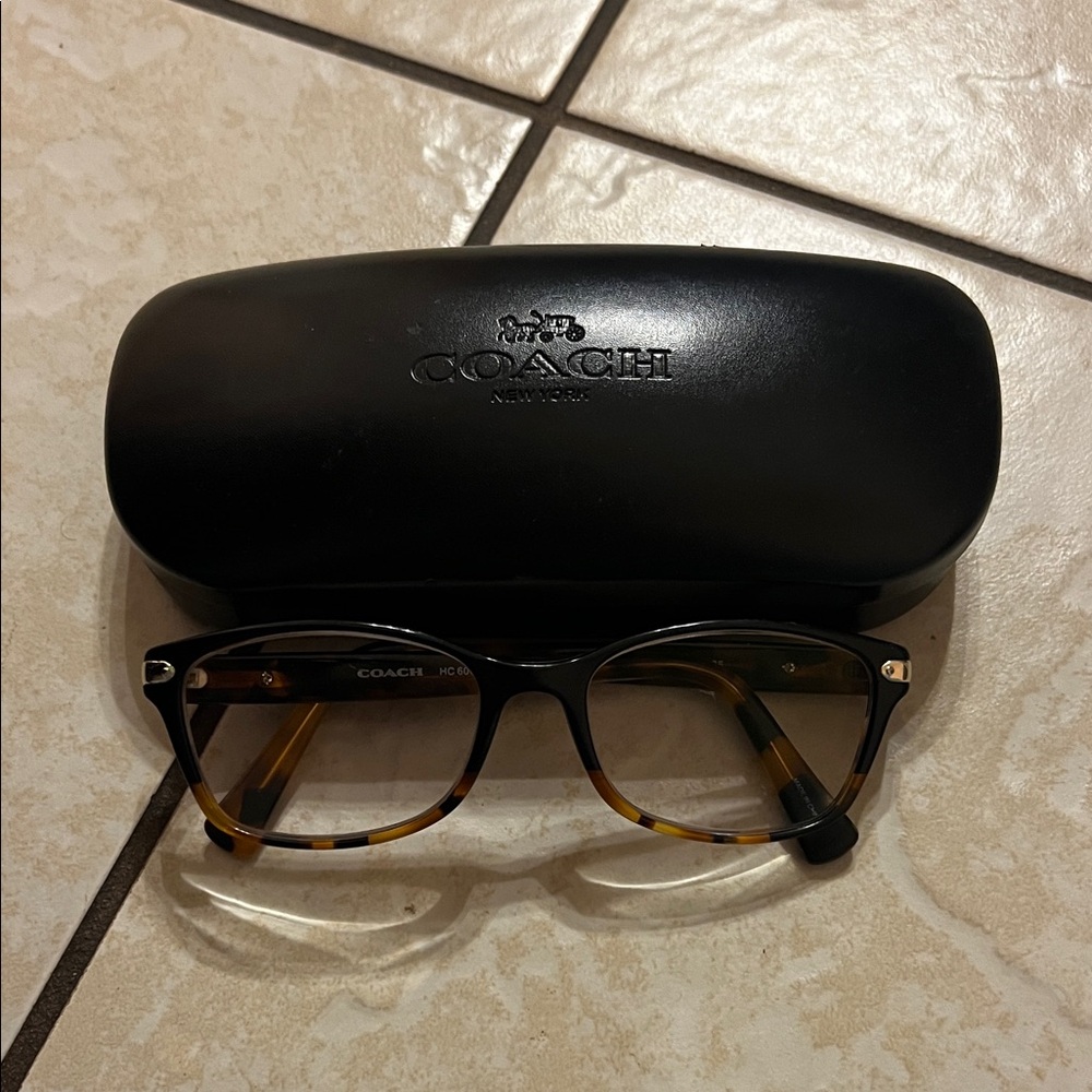 Coach Tortoise Shell Eyeglasses with Black Case